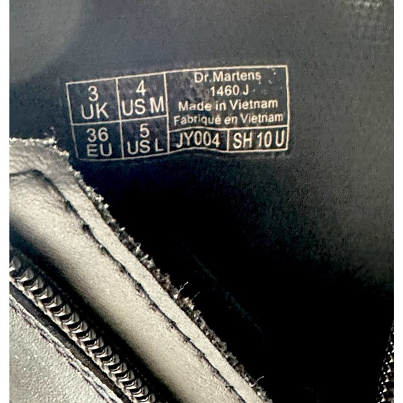 Dr. Marten Boots Women 5 Men 4 1460J Softy T Leather Lace Up Side Zip - Picture 7 of 7